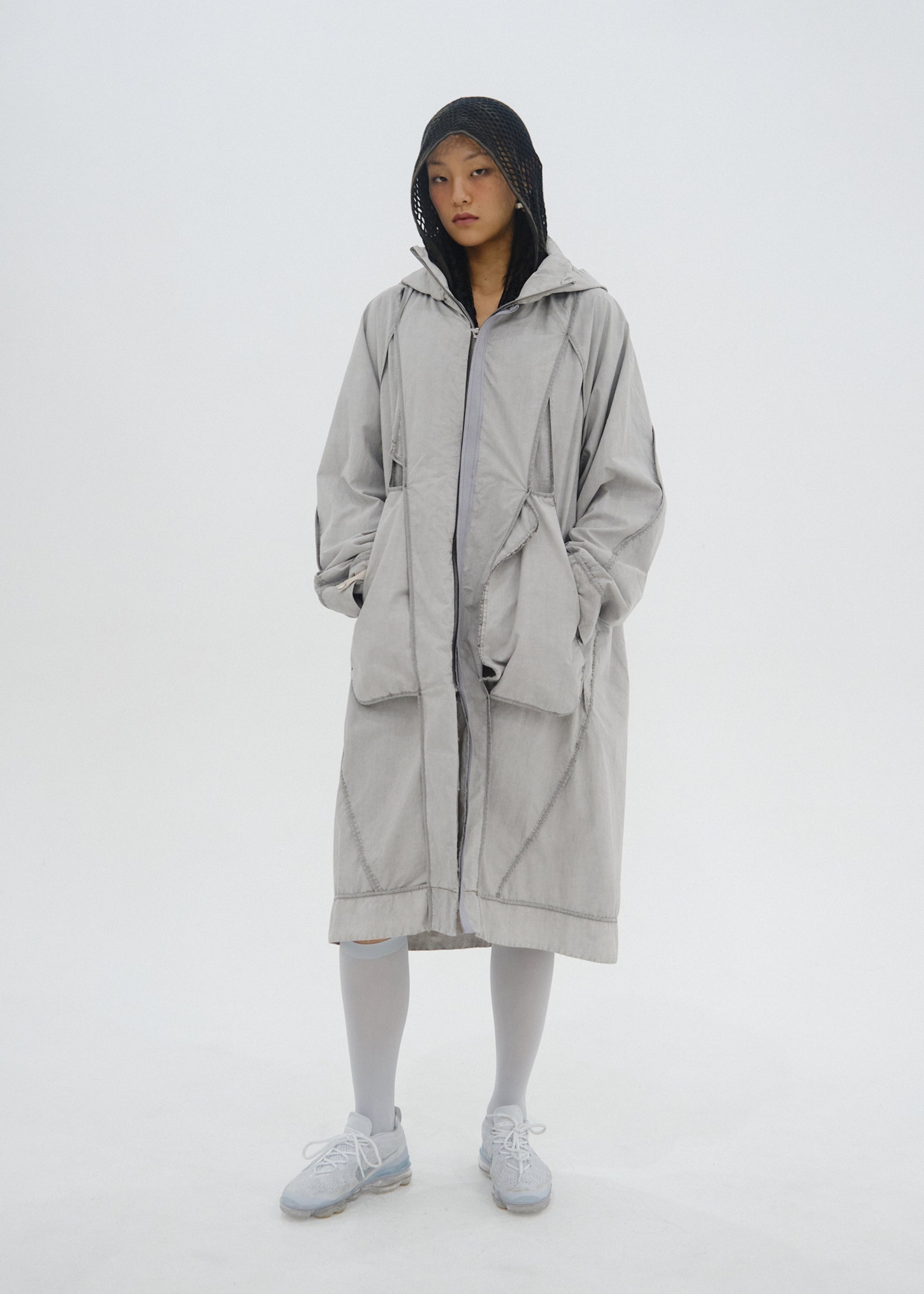 Hyein Seo - Reversed Coat (Moon Grey) product image 5 | TRAB K-Fashion Australia