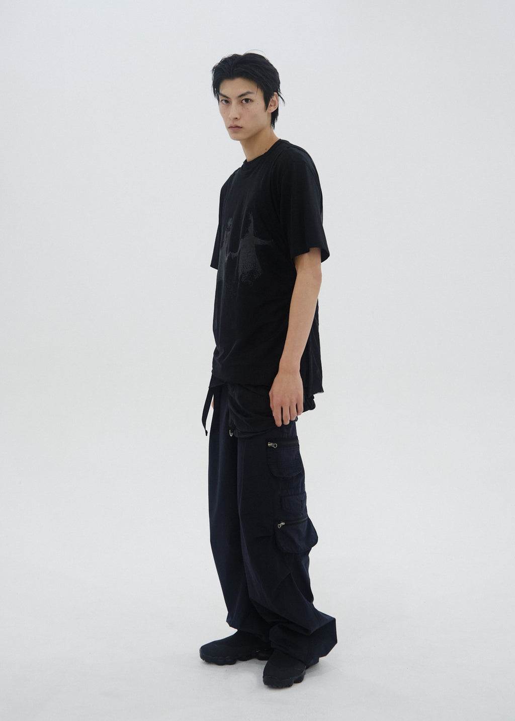 Hyein Seo - Double Layer T-Shirt (Black) product image 5 | TRAB K-Fashion Australia