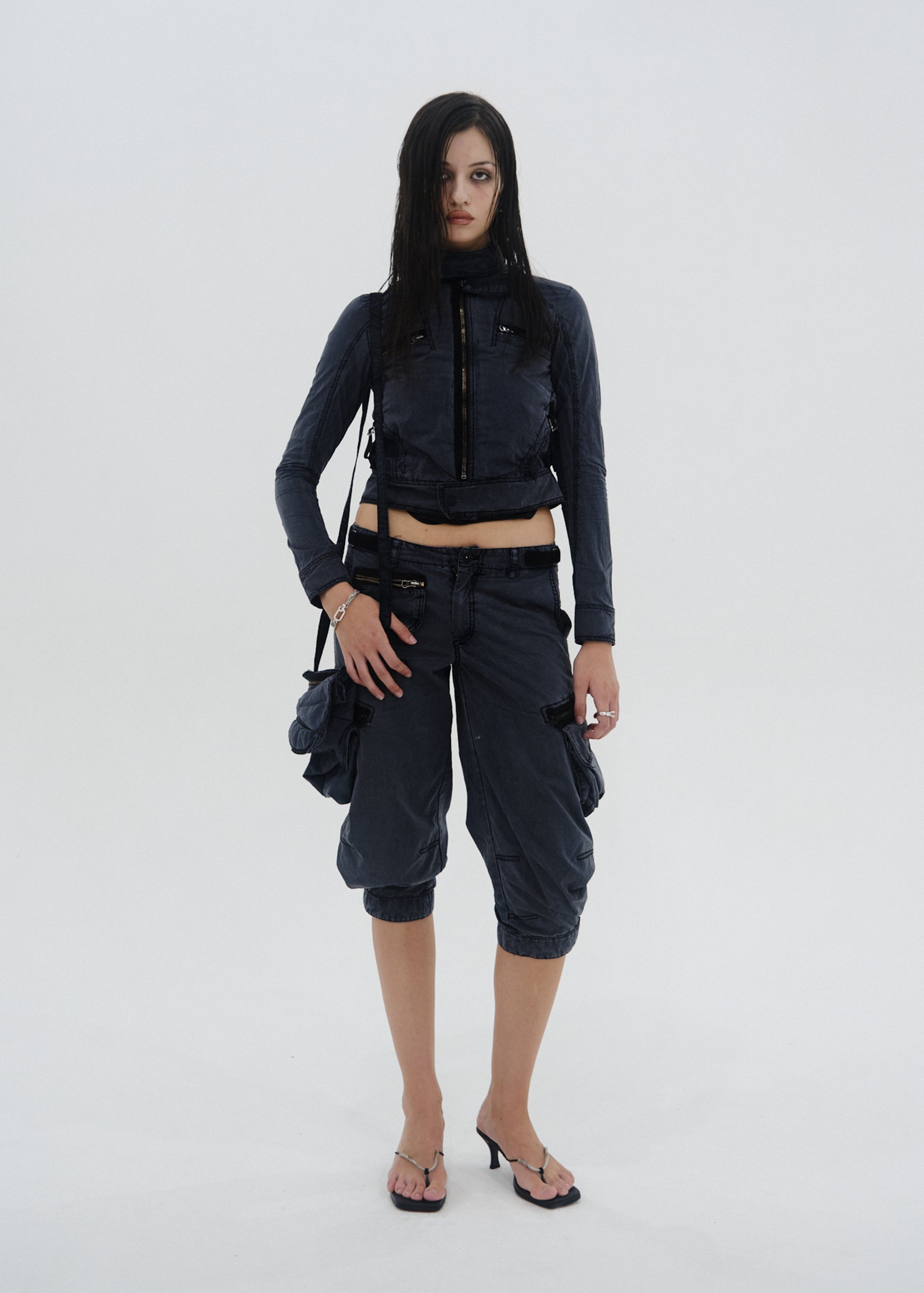Hyein Seo - Convertible Pocket Pants (Dark Night) product image 9 | TRAB K-Fashion Australia