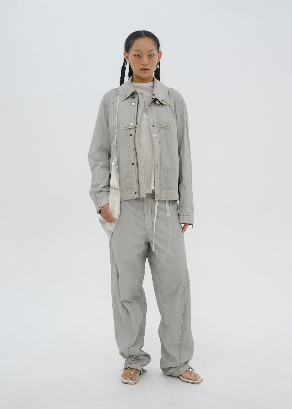 Hyein Seo - Dyed Cotton Jacket (Moon Grey) product image 5 | TRAB K-Fashion Australia