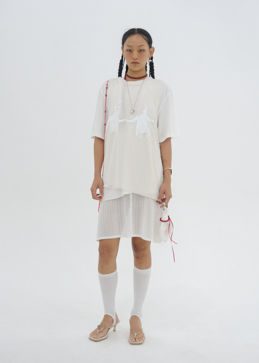 Hyein Seo - Double Layer T-Shirt (Ivory) product image 5 | TRAB K-Fashion Australia