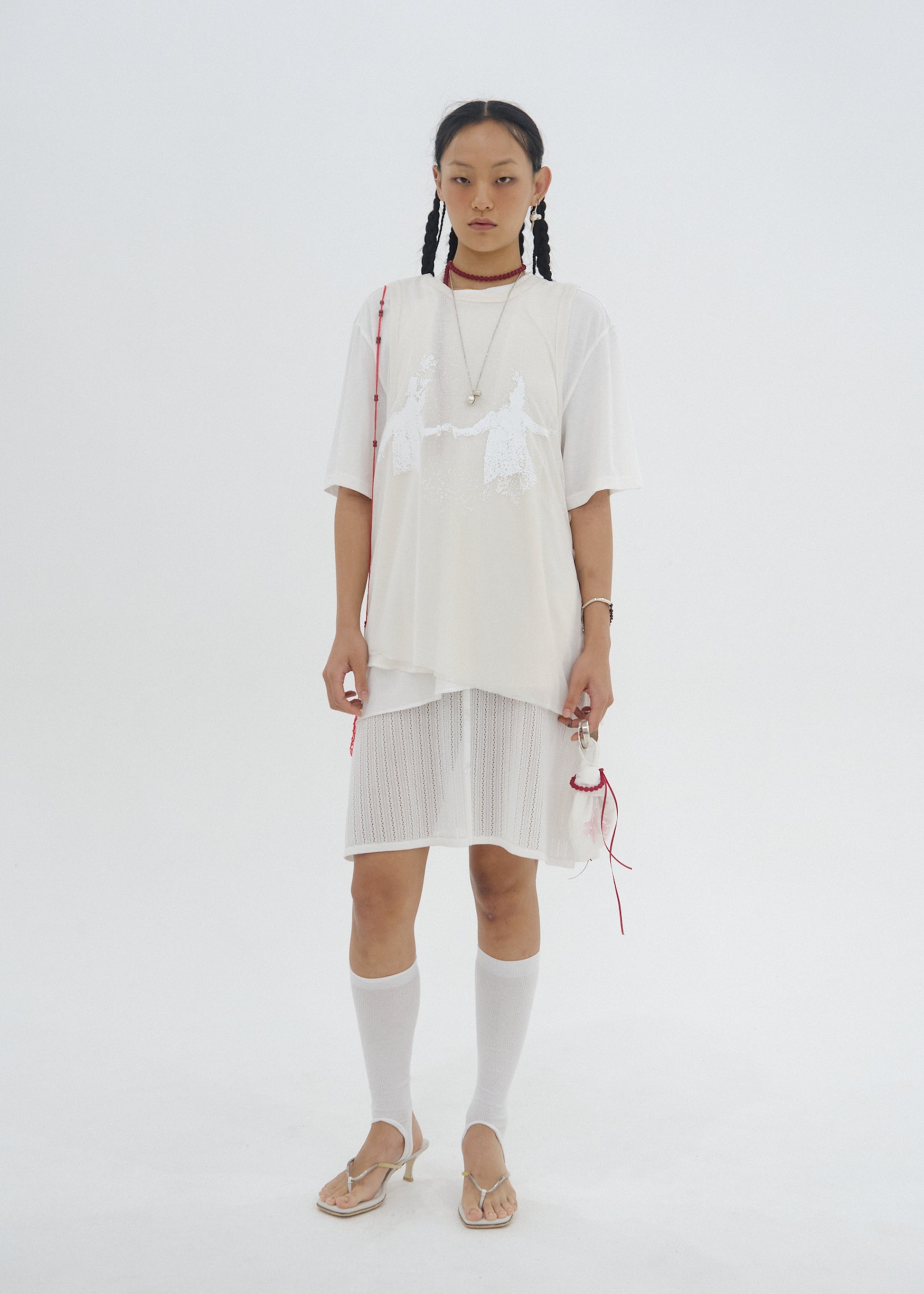Hyein Seo - Double Layer T-Shirt (Ivory) product image 5 | TRAB K-Fashion Australia