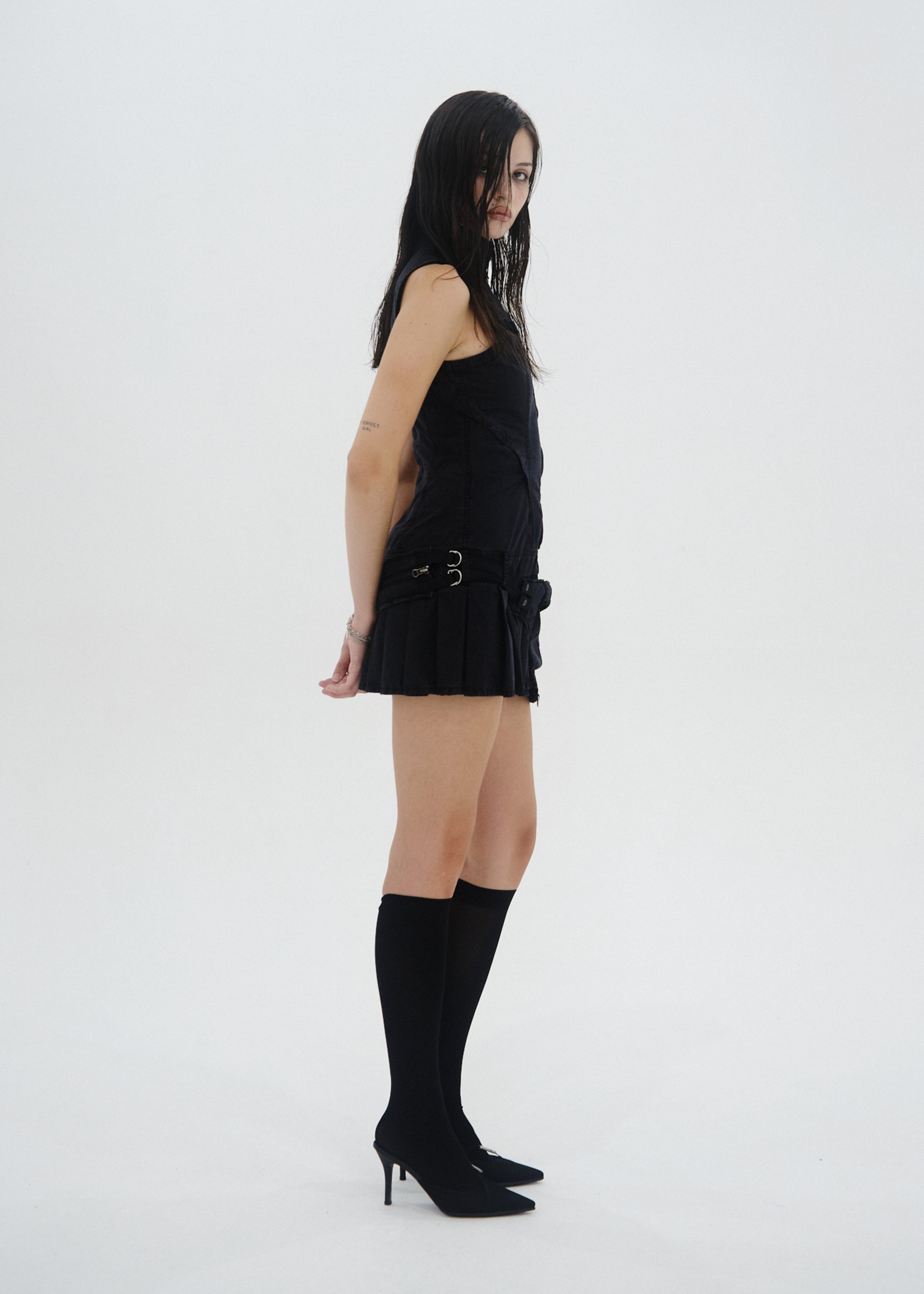 Hyein Seo - Convertible Dress w/ Waist Bag (Black) product image 5 | TRAB K-Fashion Australia