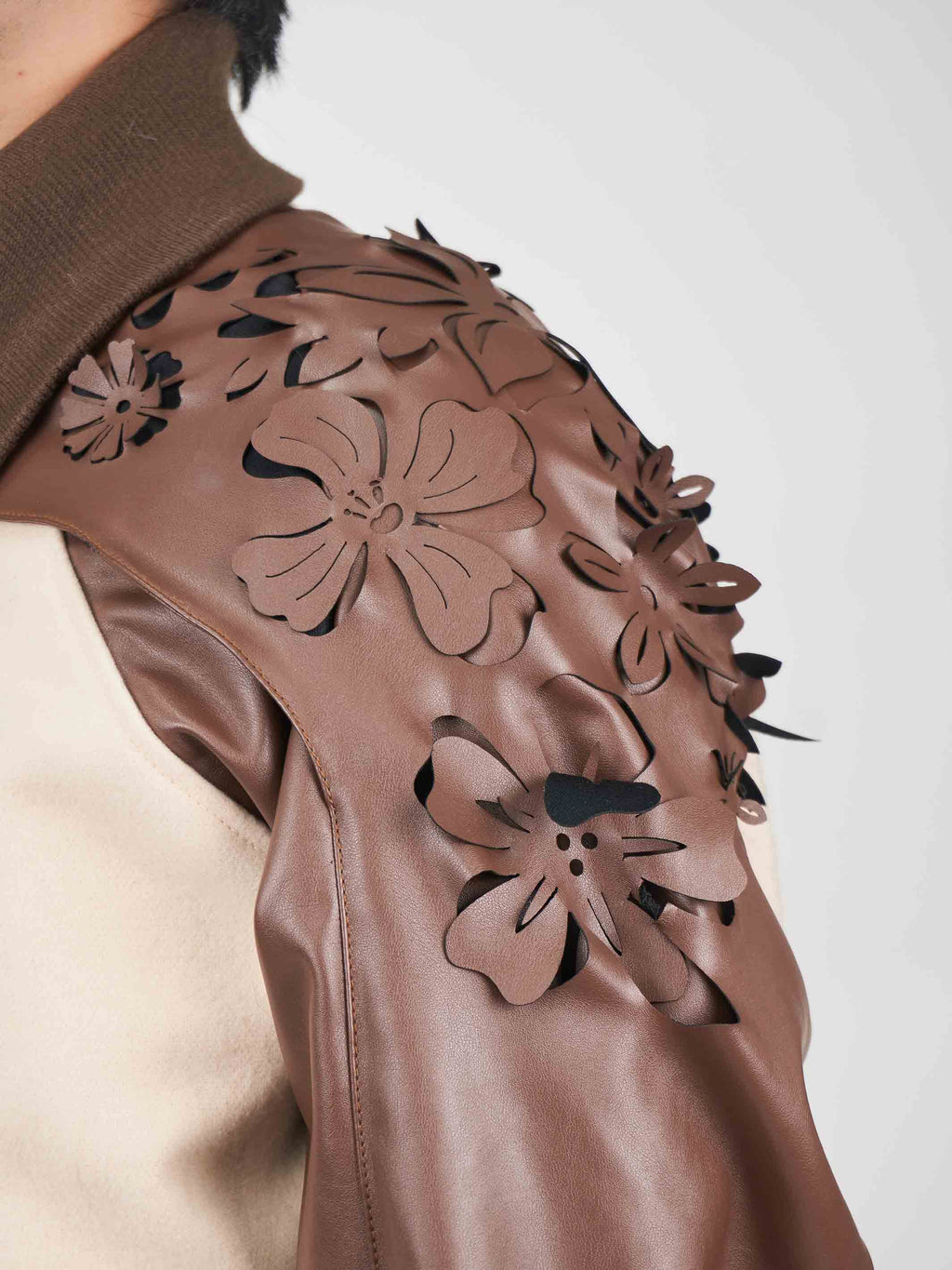 Juntae Kim - Laser-Cut Flower Varsity Jacket (OC2) product image 6 | TRAB K-Fashion Australia