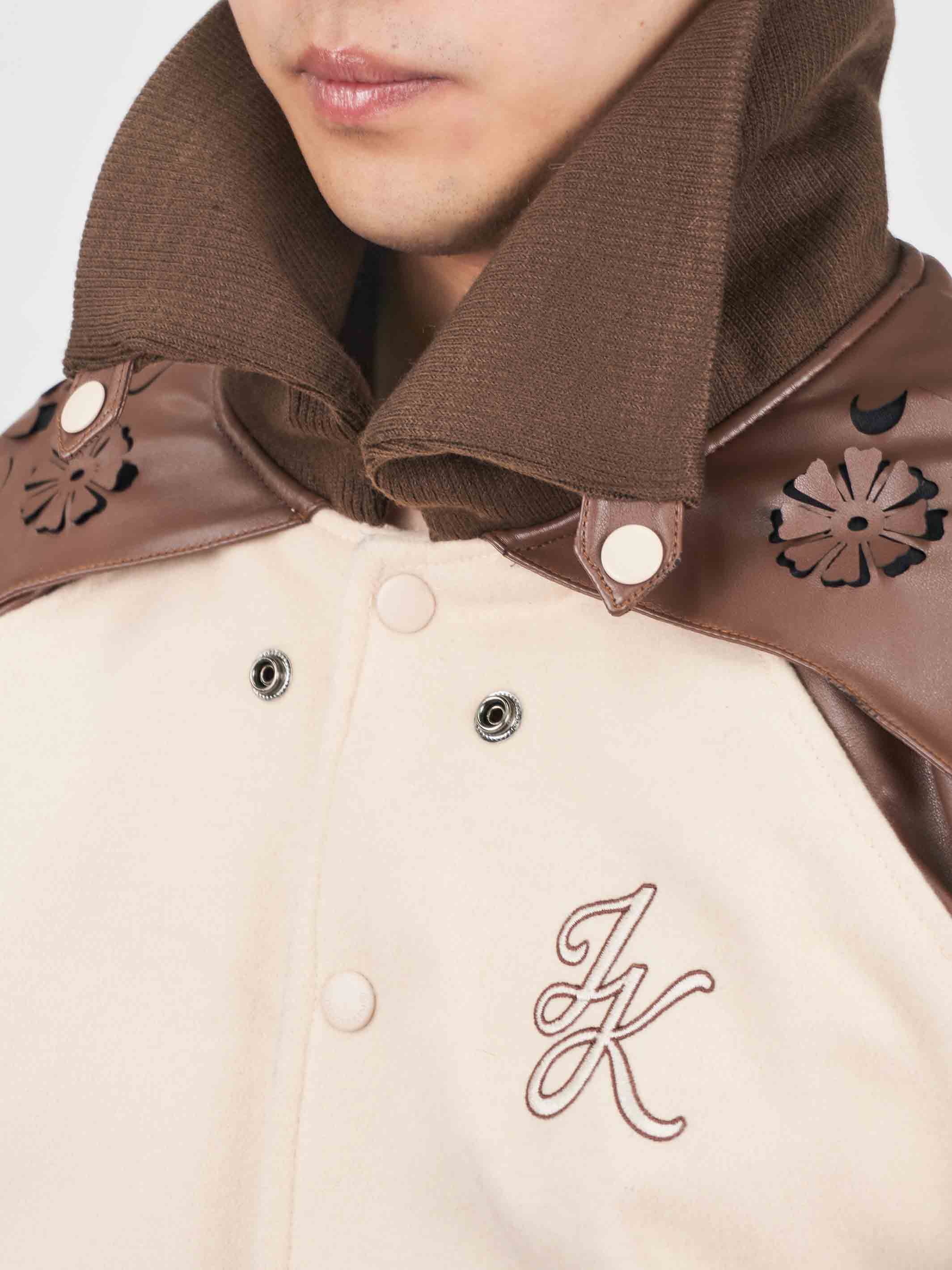 Juntae Kim - Laser-Cut Flower Varsity Jacket (OC2) product image 7 | TRAB K-Fashion Australia