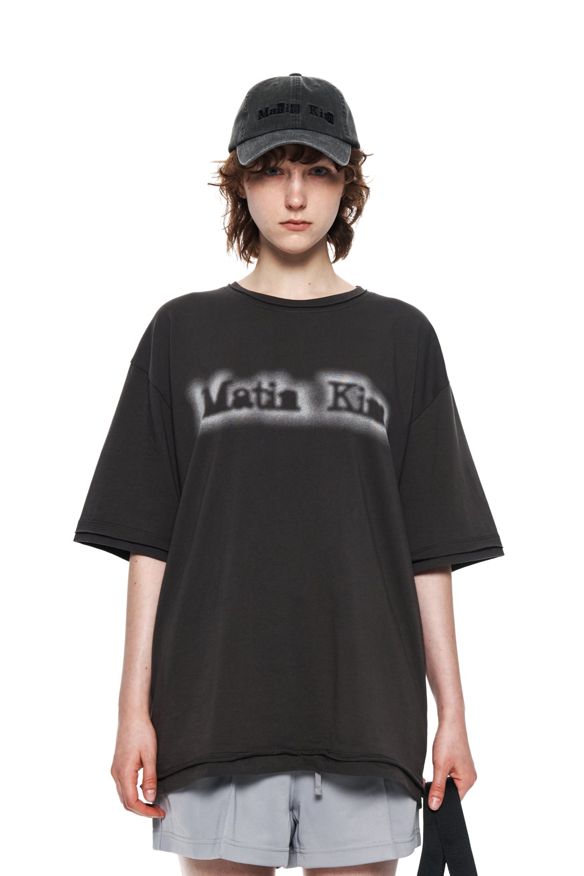 Matin Kim - Matin Shade Logo Top (Charcoal) product image 10 | TRAB K-Fashion Australia