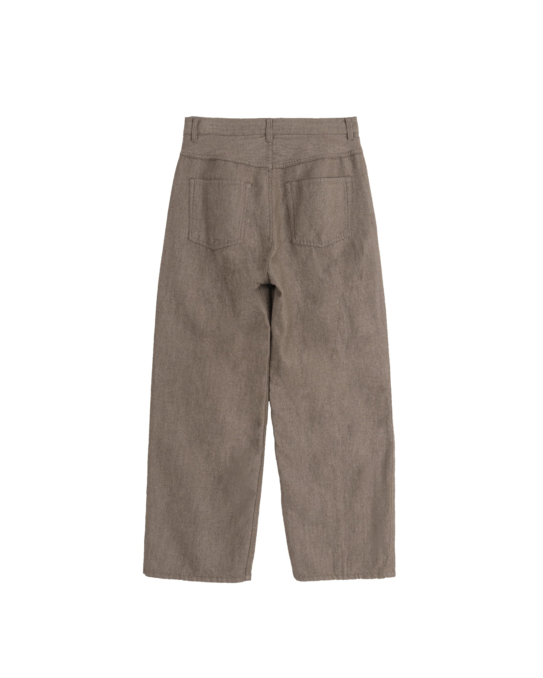 Brownyard - Boiled Wool Twill Pants (Brown) product image 7 | TRAB K-Fashion Australia
