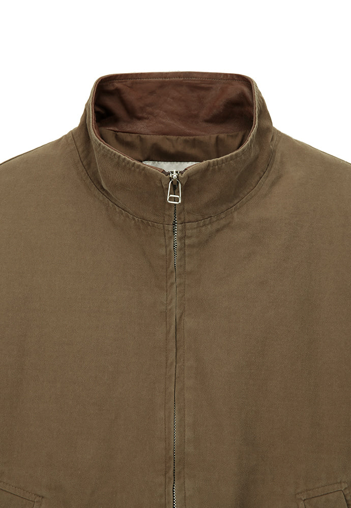 Art if acts - Washed Leather Collar Jacket (Tobacco) product image 10 | TRAB K-Fashion Australia