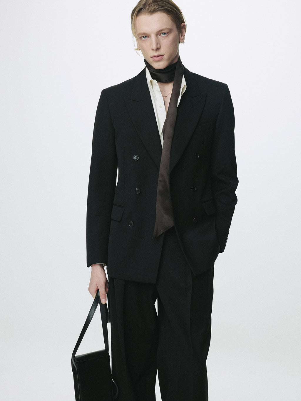 Tonywack - Wool Double-Breasted Tailored Jacket (Black) product image 6 | TRAB K-Fashion Australia