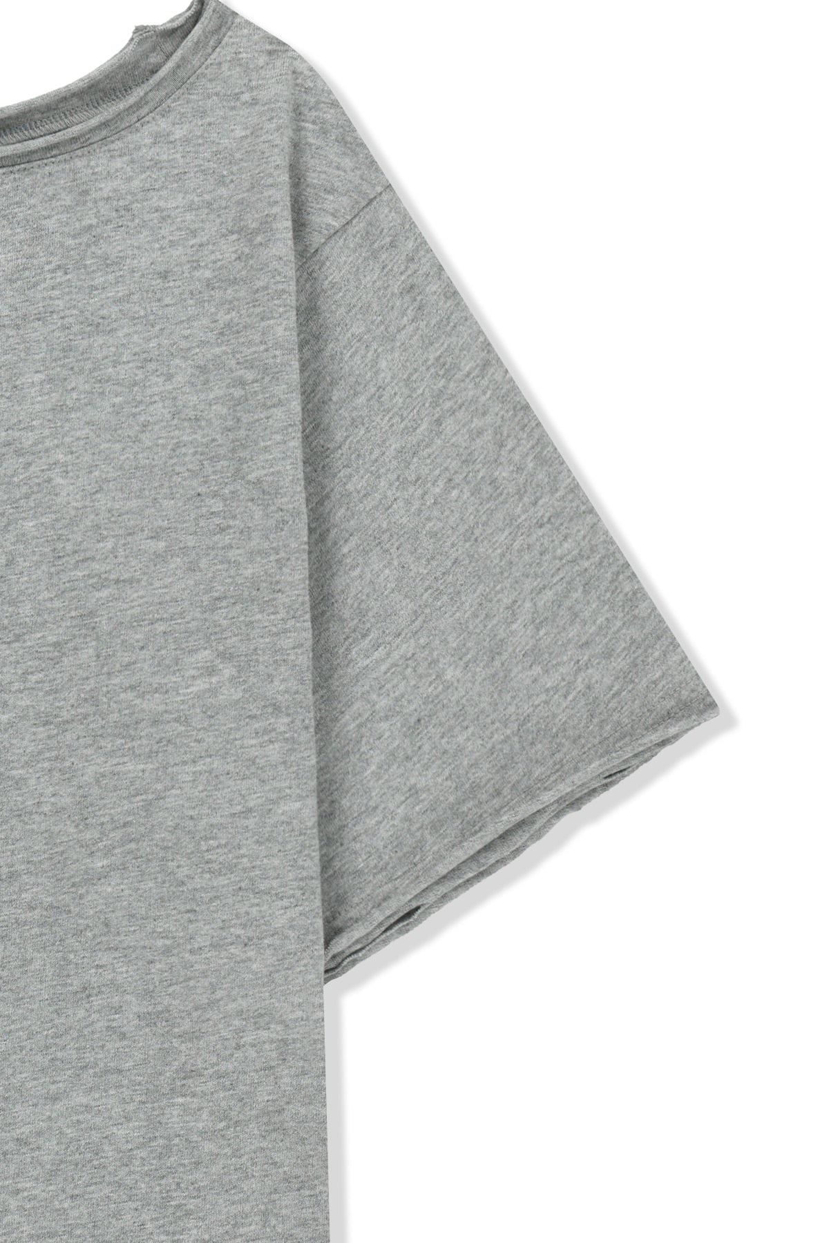 Matin Kim - [Pre-Order – Ships July 3] Mtk 16 Graffiti Logo Asymmetric Top (Grey) product image 5 | TRAB K-Fashion Australia