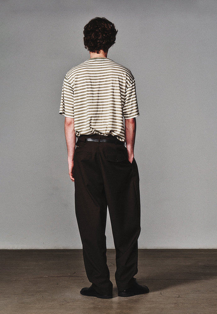 Art if acts - French Stripe S/S Tee (Vintage Moss) product image 4 | TRAB K-Fashion Australia