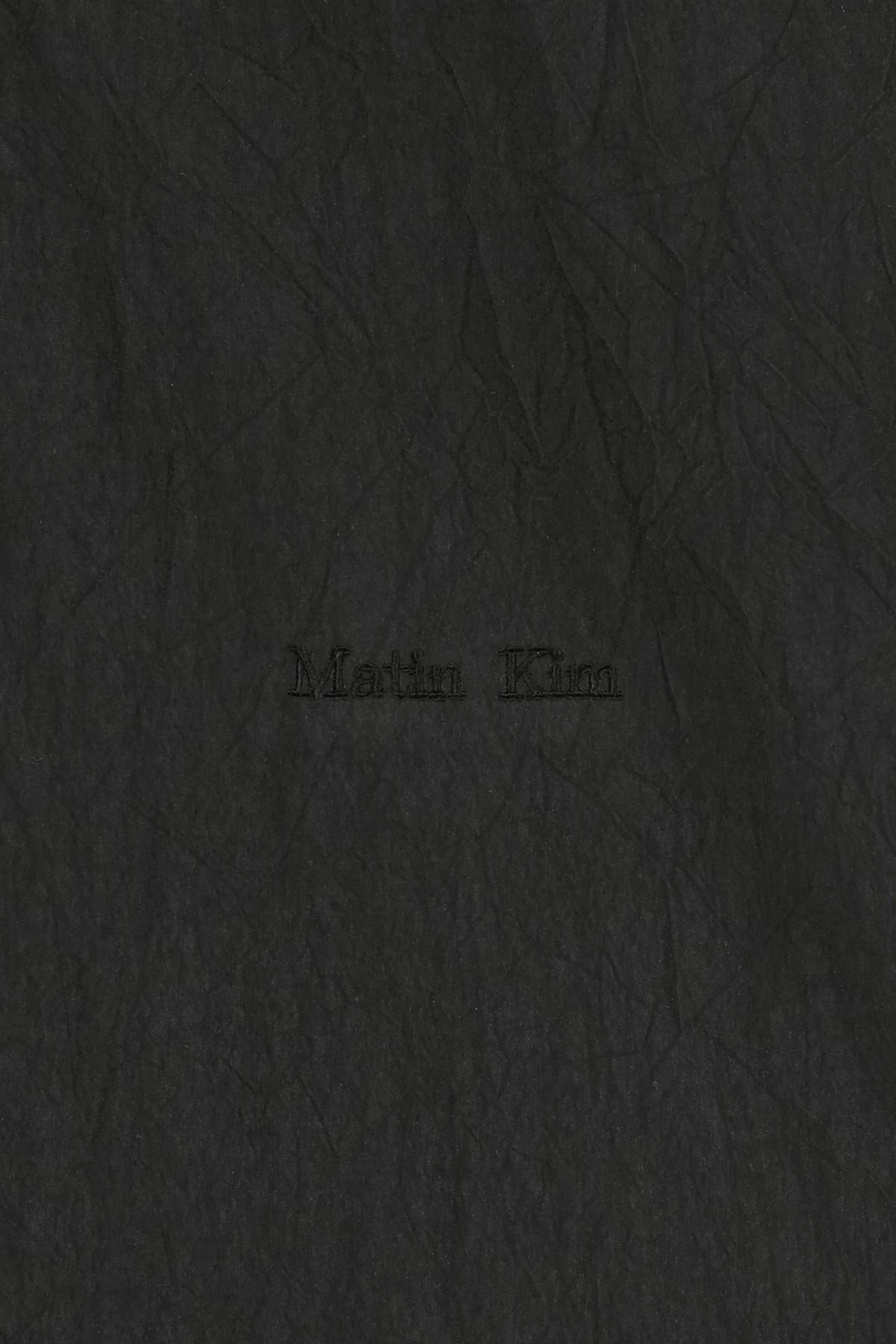 Matin Kim - Small Logo Over Fit Shirt (Charcoal) product image 5 | TRAB K-Fashion Australia