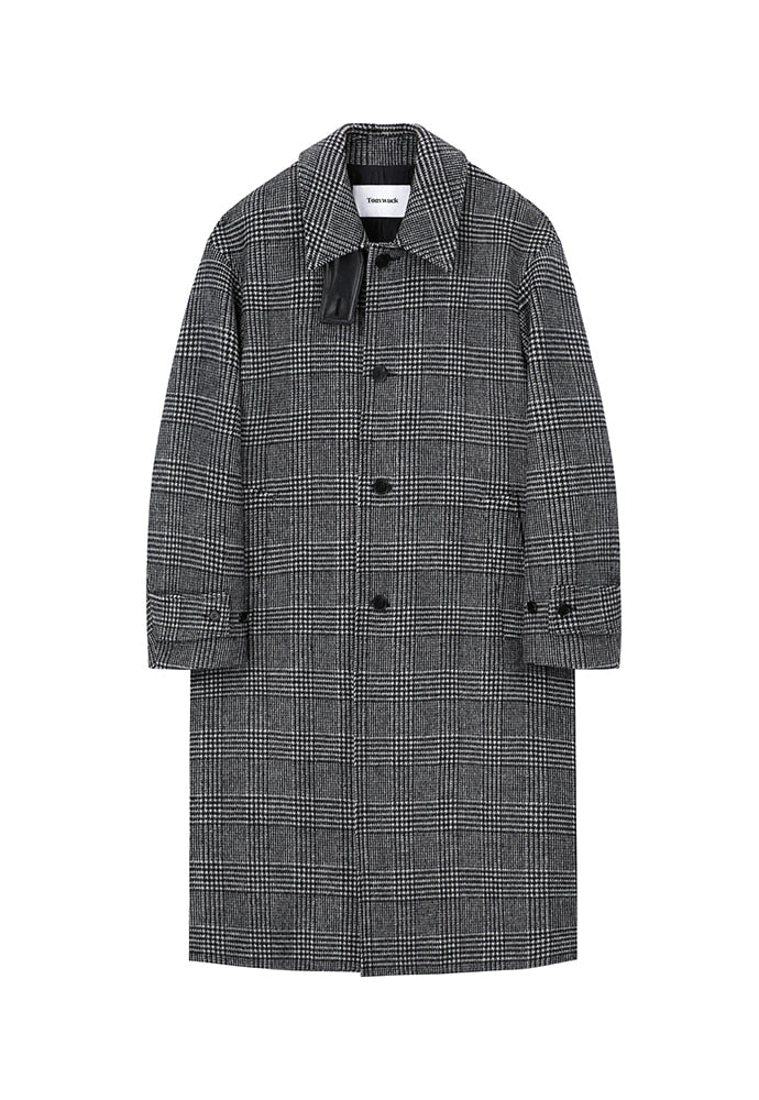 Tonywack - Mac Overcoat (Black / White Glen Check) product image 5 | TRAB K-Fashion Australia