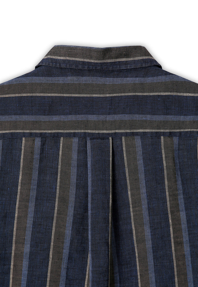 Art if acts - Linen Two Pocket Half Shirt (Navy) product image 9 | TRAB K-Fashion Australia