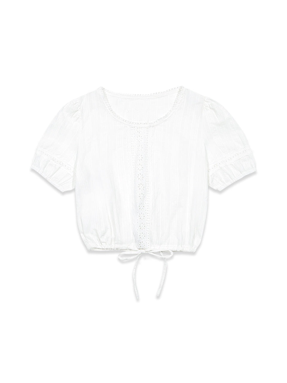 Margarin Fingers - Lace Scotch Blouse (White) product image 2 | TRAB K-Fashion Australia