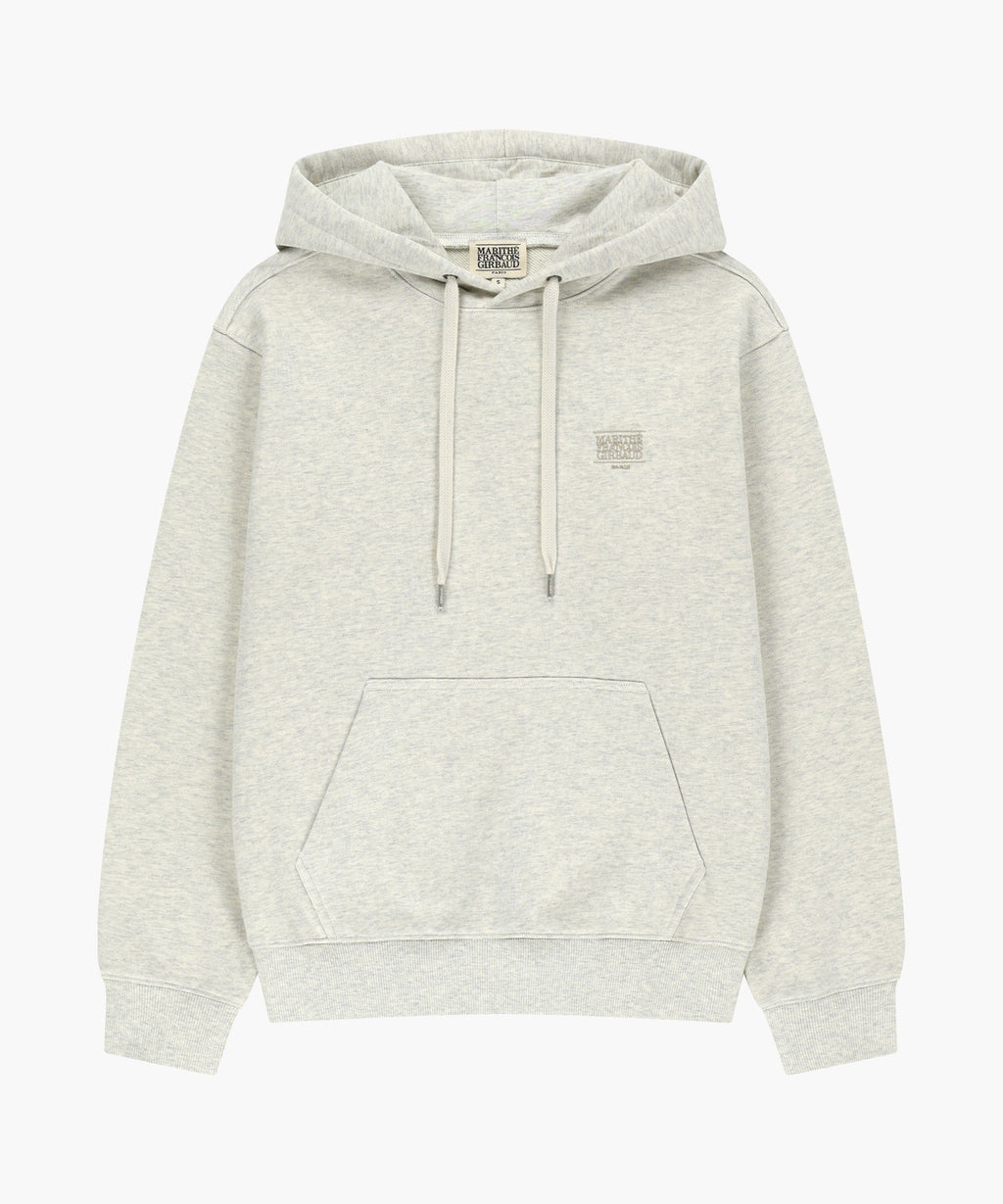 Marithe & Francois Girbaud - Small Classic Logo Embroidery Hoodie (Oatmeal) product image 5 | TRAB K-Fashion Australia