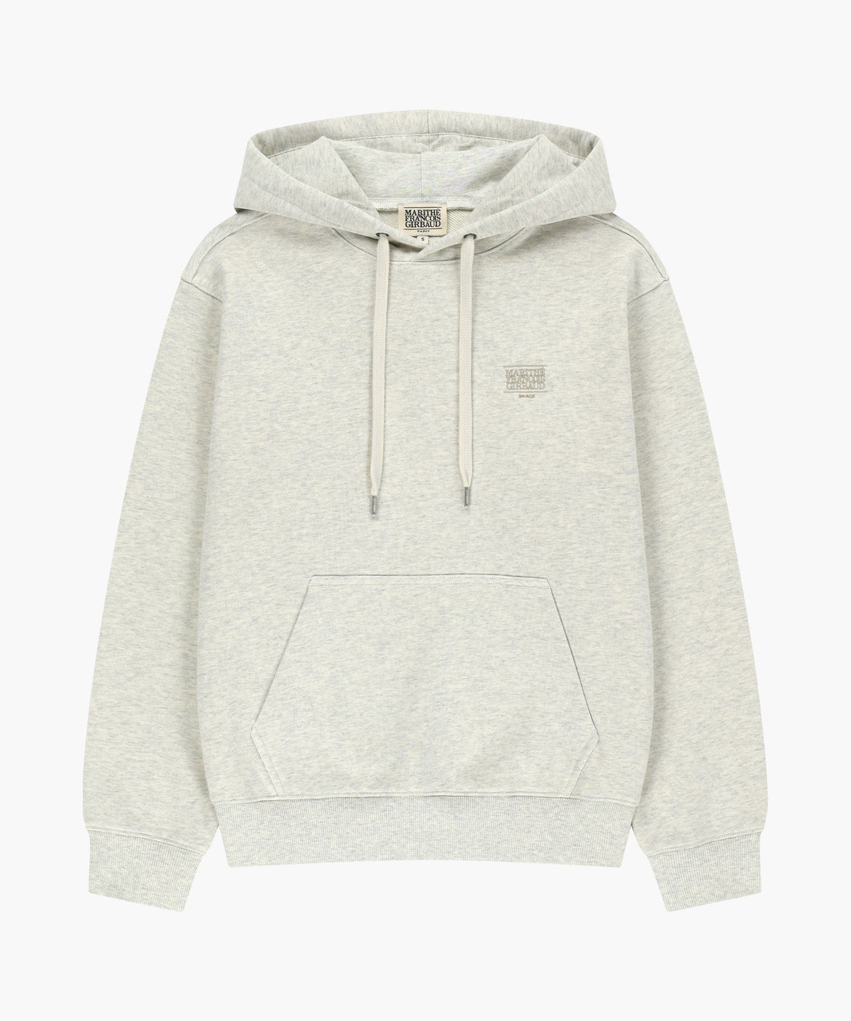 Marithe & Francois Girbaud - Small Classic Logo Embroidery Hoodie (Oatmeal) product image 5 | TRAB K-Fashion Australia