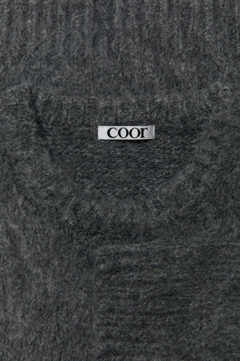 Coor - Brushed Cropped Knit (Melange Charcoal) product image 5 | TRAB K-Fashion Australia
