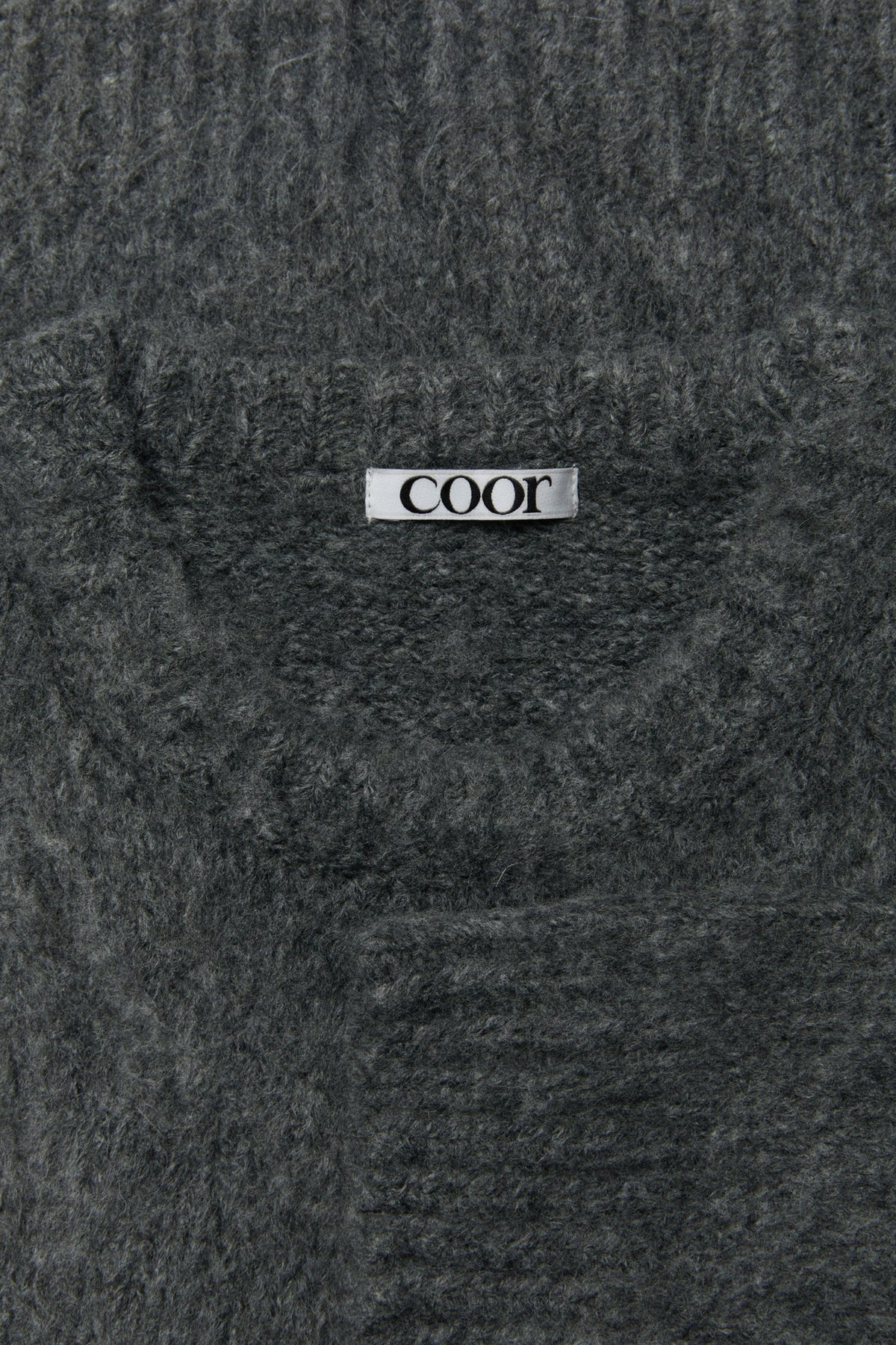 Coor - Brushed Cropped Knit (Melange Charcoal) product image 5 | TRAB K-Fashion Australia