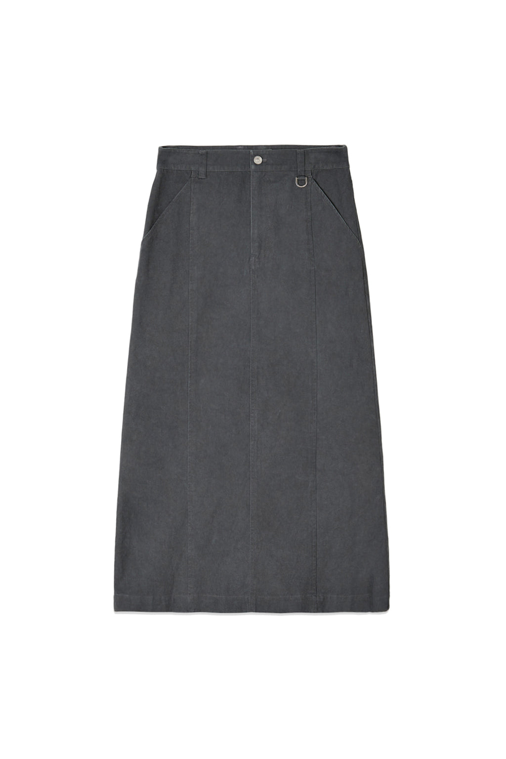 Matin Kim - Washed Mermaid Long Skirt (Charcoal) product image 1 | TRAB K-Fashion Australia