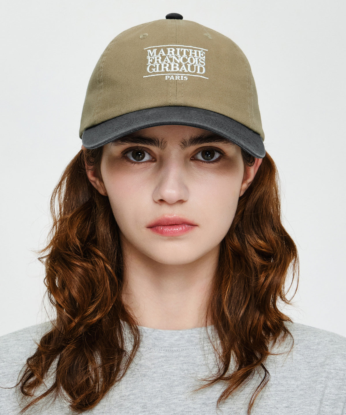 Marithe & Francois Girbaud - Small Classic Logo 6panel Color Block Cap (Gray) product image 5 | TRAB K-Fashion Australia