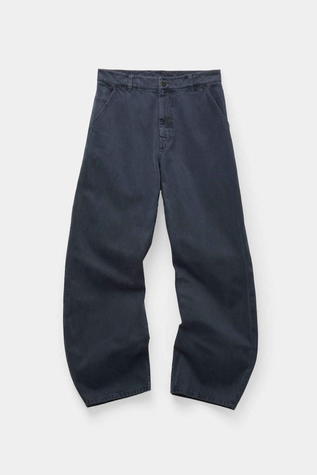 Coor - Moleskin High Waist Curve Pants (Grayish Blue) product image 1 | TRAB K-Fashion Australia