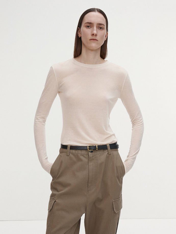 Tonywack - Wool Tencel Long Sleeve (Ivory) product image 1 | TRAB K-Fashion Australia