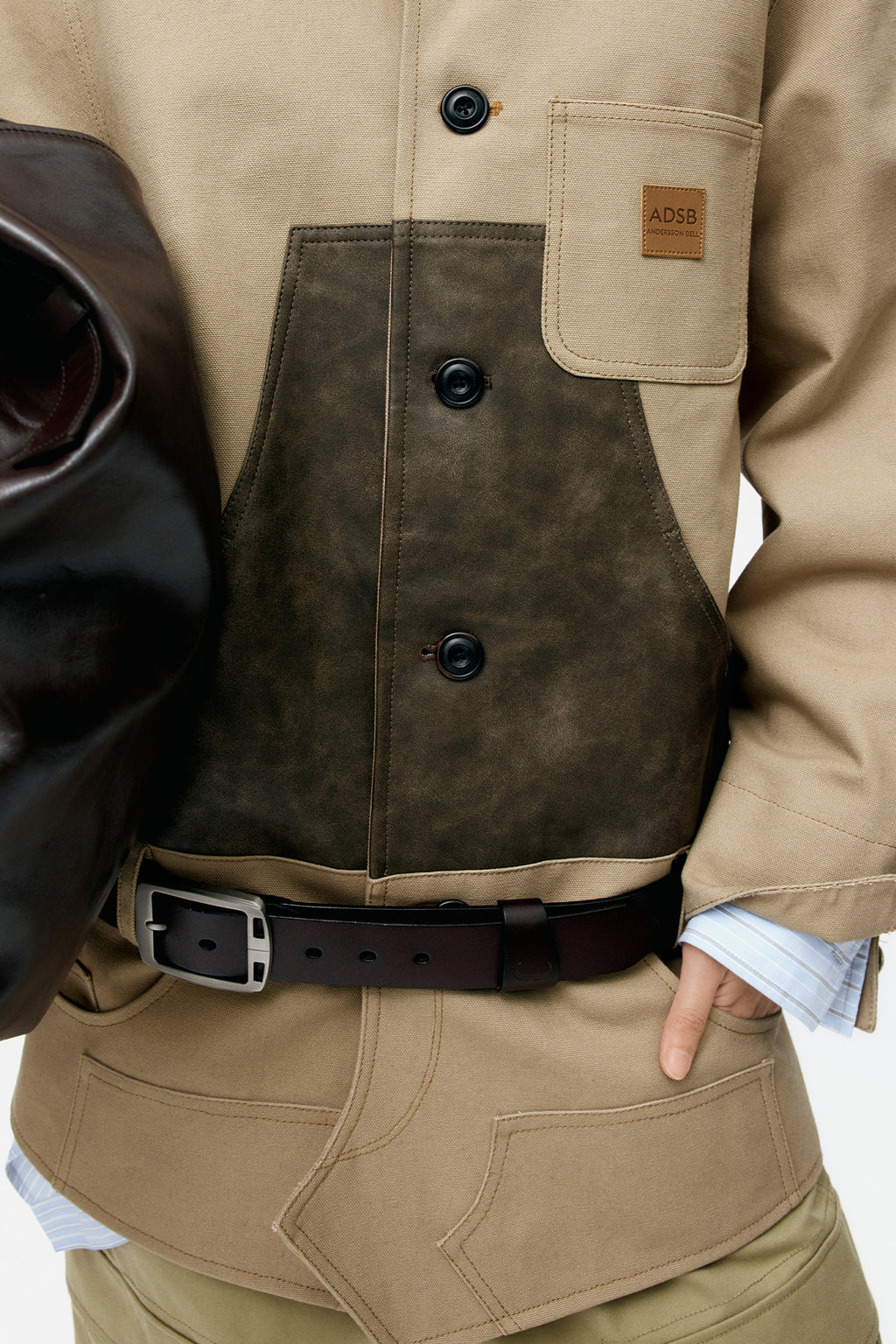 Andersson Bell - Carpenter Shorts Inserted Coat (Beige) product image 5 | TRAB K-Fashion Australia