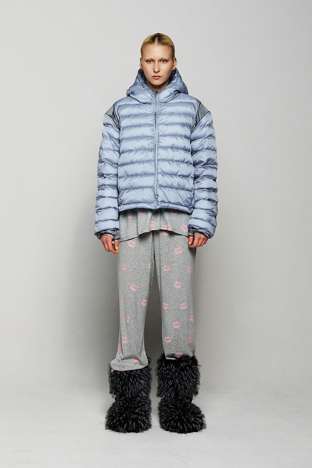 Deinet - Point Wellon Hooded Jacket (Sky Blue) product image 1 | TRAB K-Fashion Australia