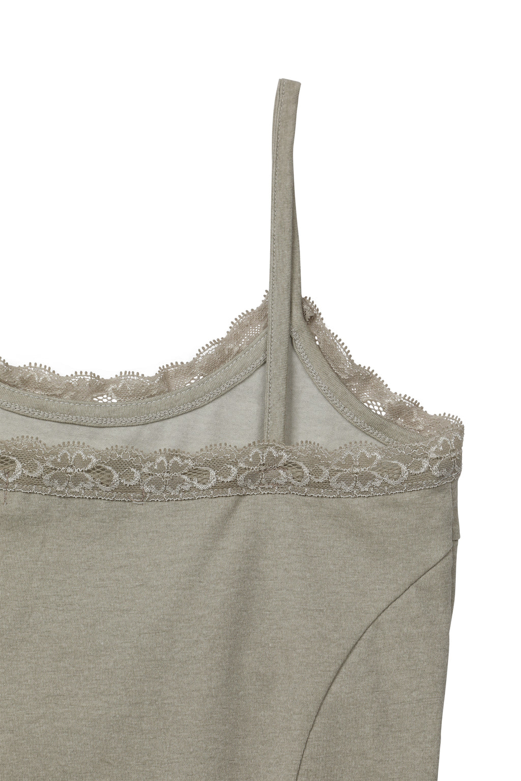 Deinet - Lace Curve Cami Top (Beige) product image 10 | TRAB K-Fashion Australia
