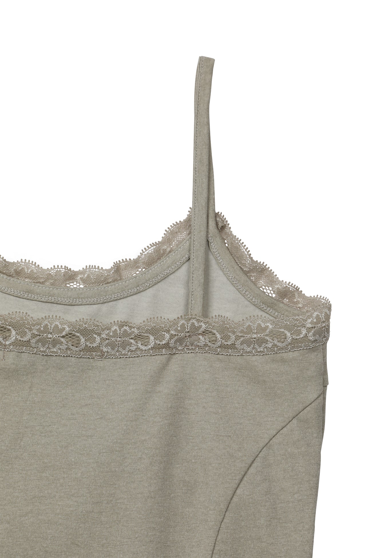 Deinet - Lace Curve Cami Top (Beige) product image 10 | TRAB K-Fashion Australia