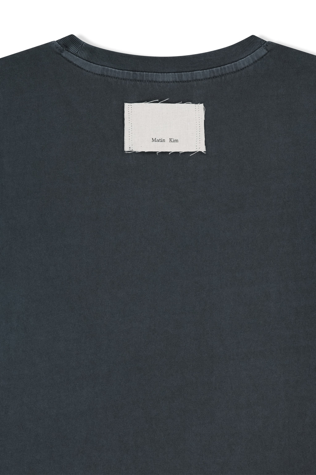 Matin Kim - Washed Logo Full Pintuck Top (Smoke Blue) product image 5 | TRAB K-Fashion Australia