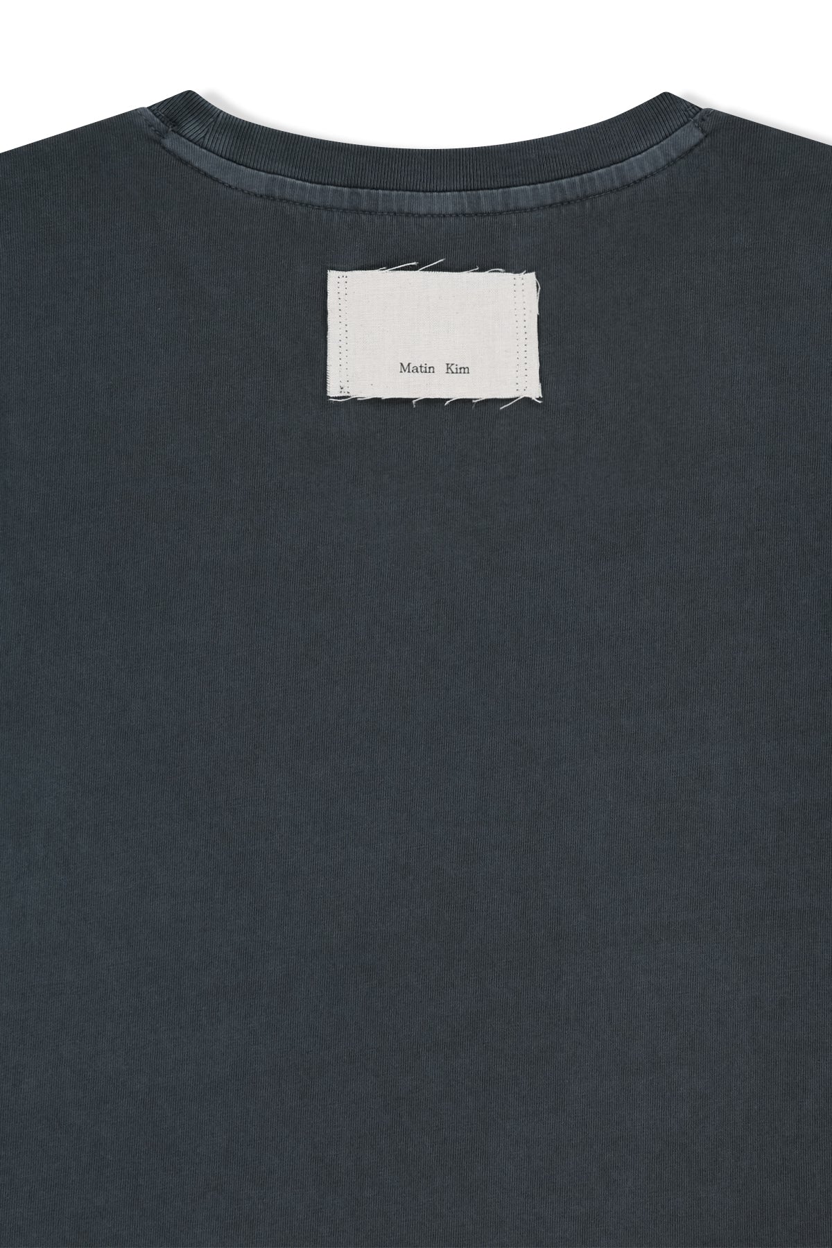 Matin Kim - Washed Logo Full Pintuck Top (Smoke Blue) product image 5 | TRAB K-Fashion Australia
