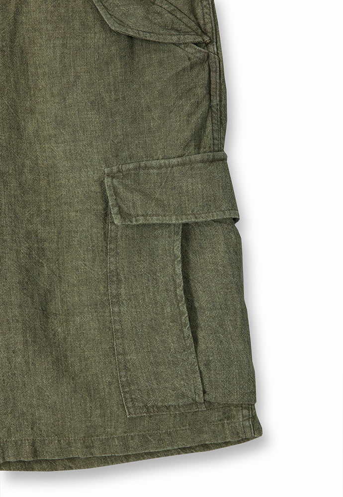 Art if acts - Linen M-51 Shorts (Khaki) product image 12 | TRAB K-Fashion Australia