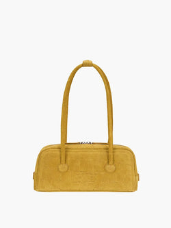 Marge Sherwood - Soft Boston Ew (Mustard Croc-Effect Suede) product image 1 | TRAB K-Fashion Australia