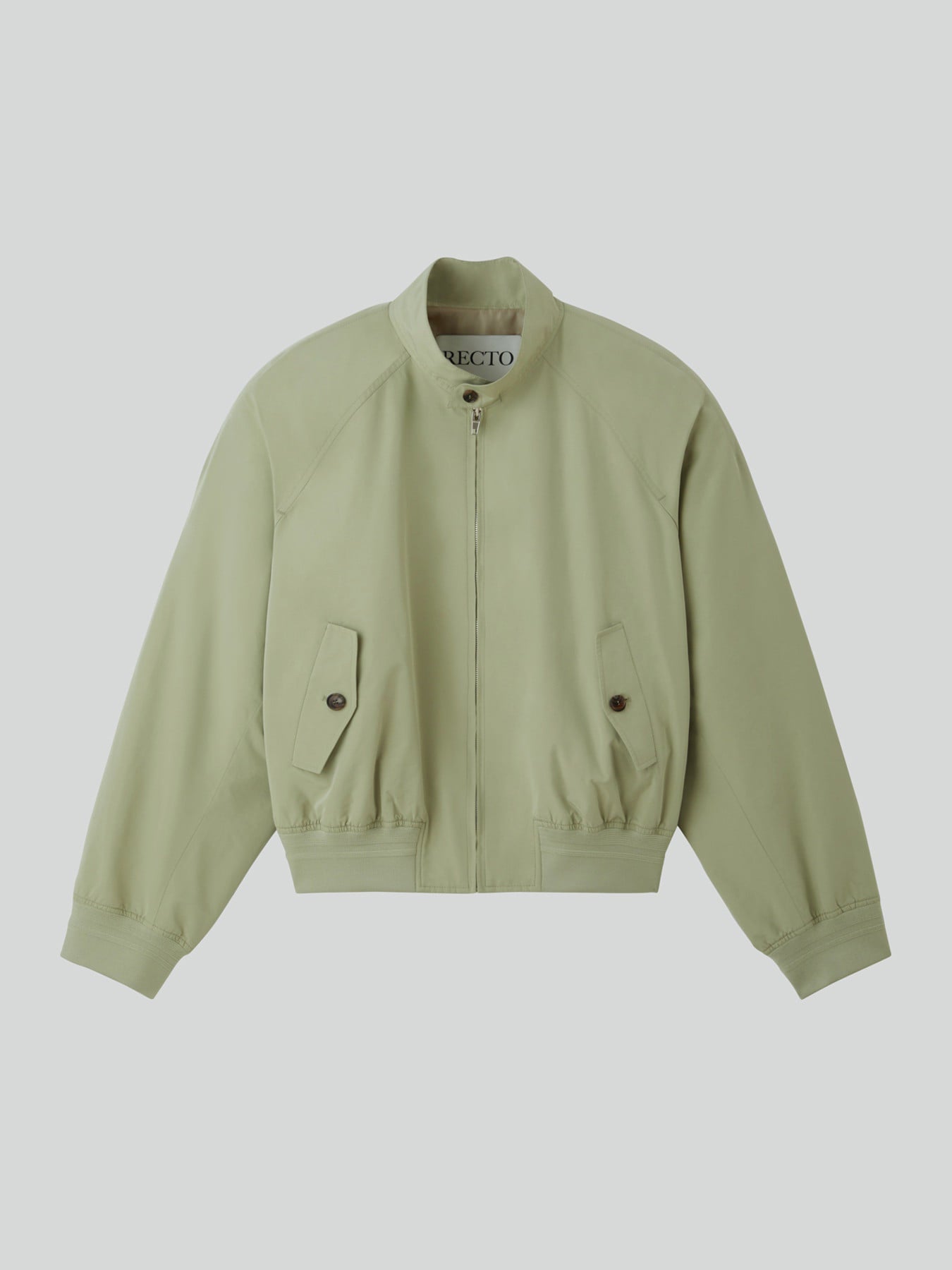 Recto - Crop Harrington Jumper (Light Khaki) product image 5 | TRAB K-Fashion Australia
