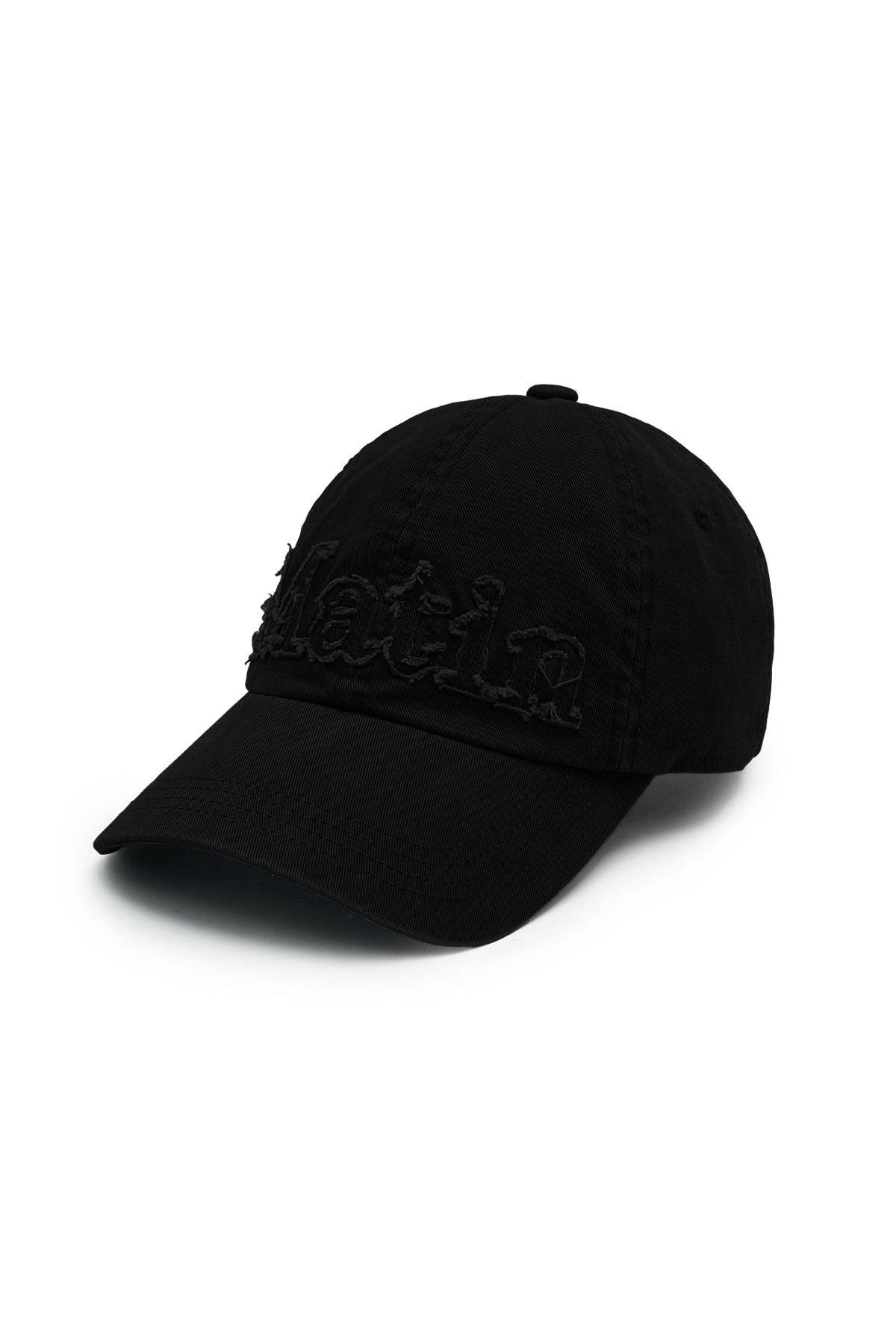 Matin Kim - Rough Cut Applique Ball Cap (Black) product image 4 | TRAB K-Fashion Australia