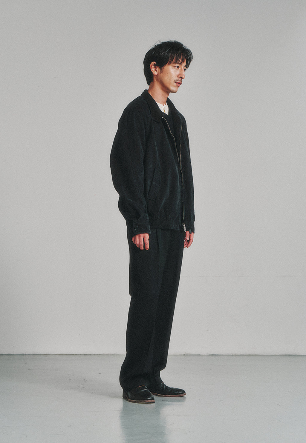 Art if acts - Washed Cotton Harrington Jacket (Black) product image 3 | TRAB K-Fashion Australia