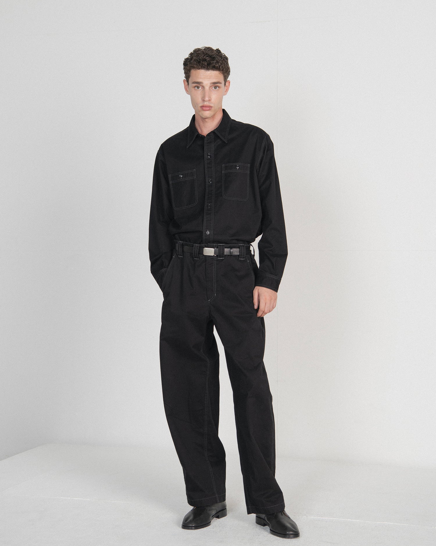 Brownyard - Washed Work Pants (Black) product image 1 | TRAB K-Fashion Australia