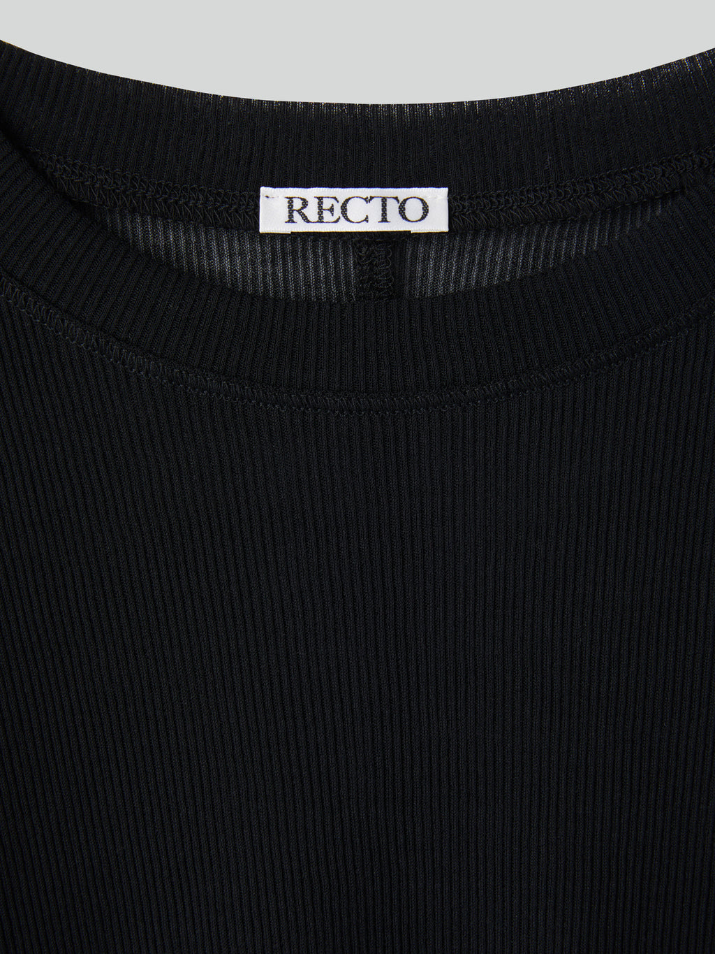 Recto - Sheer Jersey Long Sleeve Top (Black) product image 7 | TRAB K-Fashion Australia