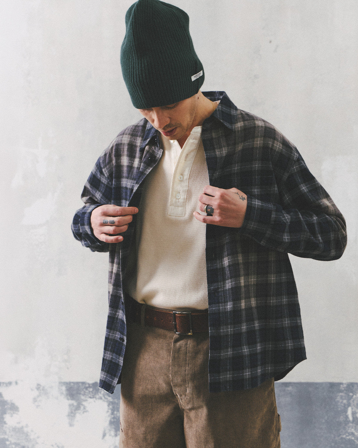 Eastlogue - Workaday Shirts (Navy & Grey Check) product image 2 | TRAB K-Fashion Australia