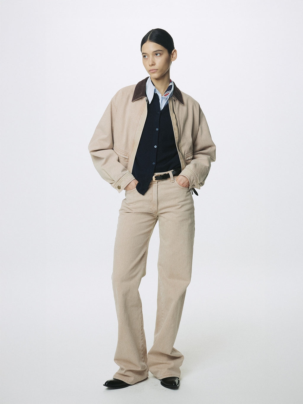 Tonywack - Cropped Work Jacket (Washed Beige) product image 8 | TRAB K-Fashion Australia