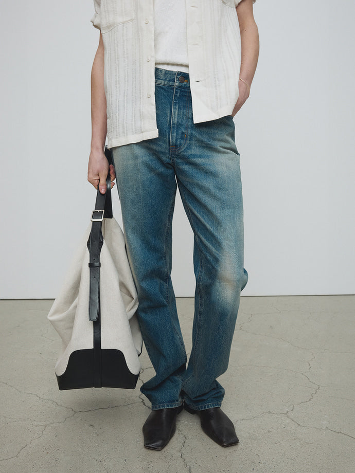 Tonywack - Slim Straight Denim Jeans (Vintage Washed Blue) product image 3 | TRAB K-Fashion Australia