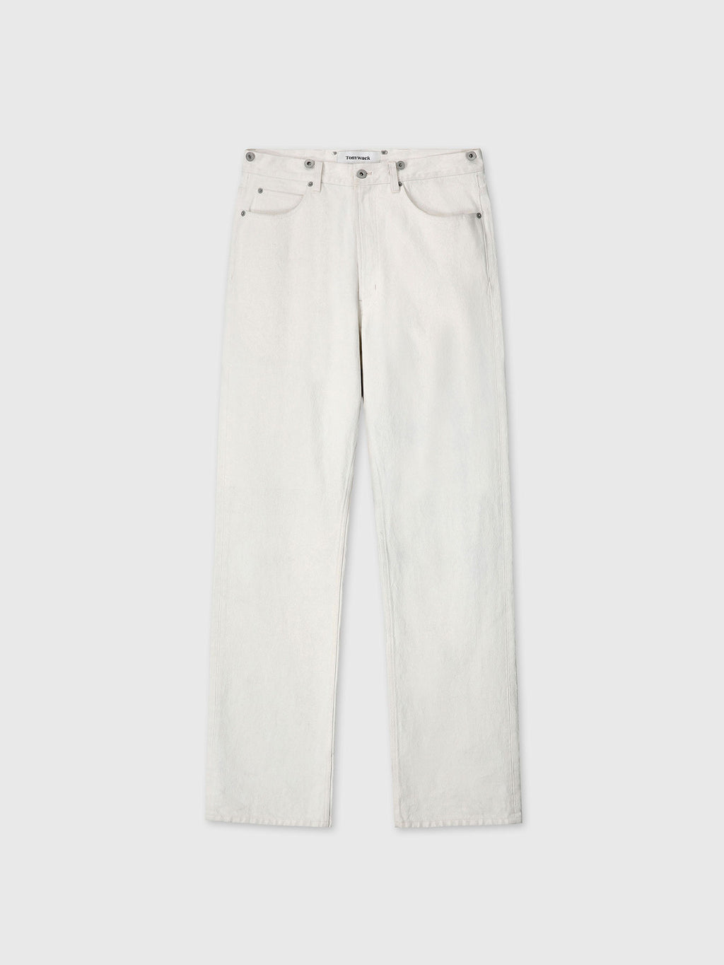 Tonywack - Loose Straight Buckle-Back Jeans (Ecru) product image 9 | TRAB K-Fashion Australia