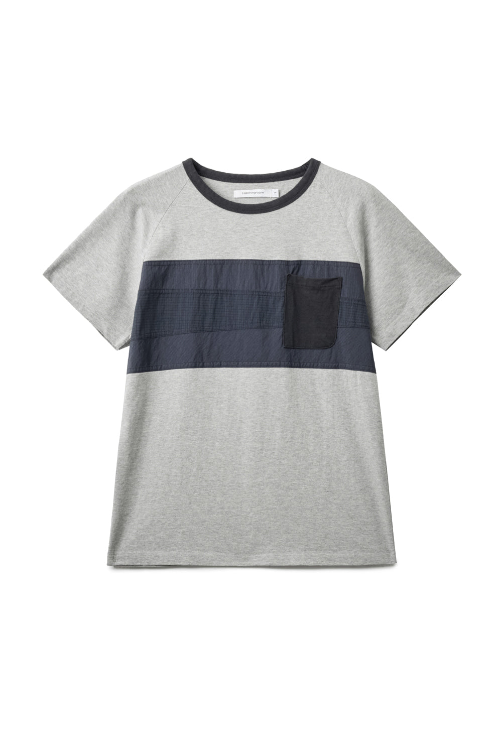 Hatchingroom - Patchwork Ringer Tee (M.Grey) product image 1 | TRAB K-Fashion Australia