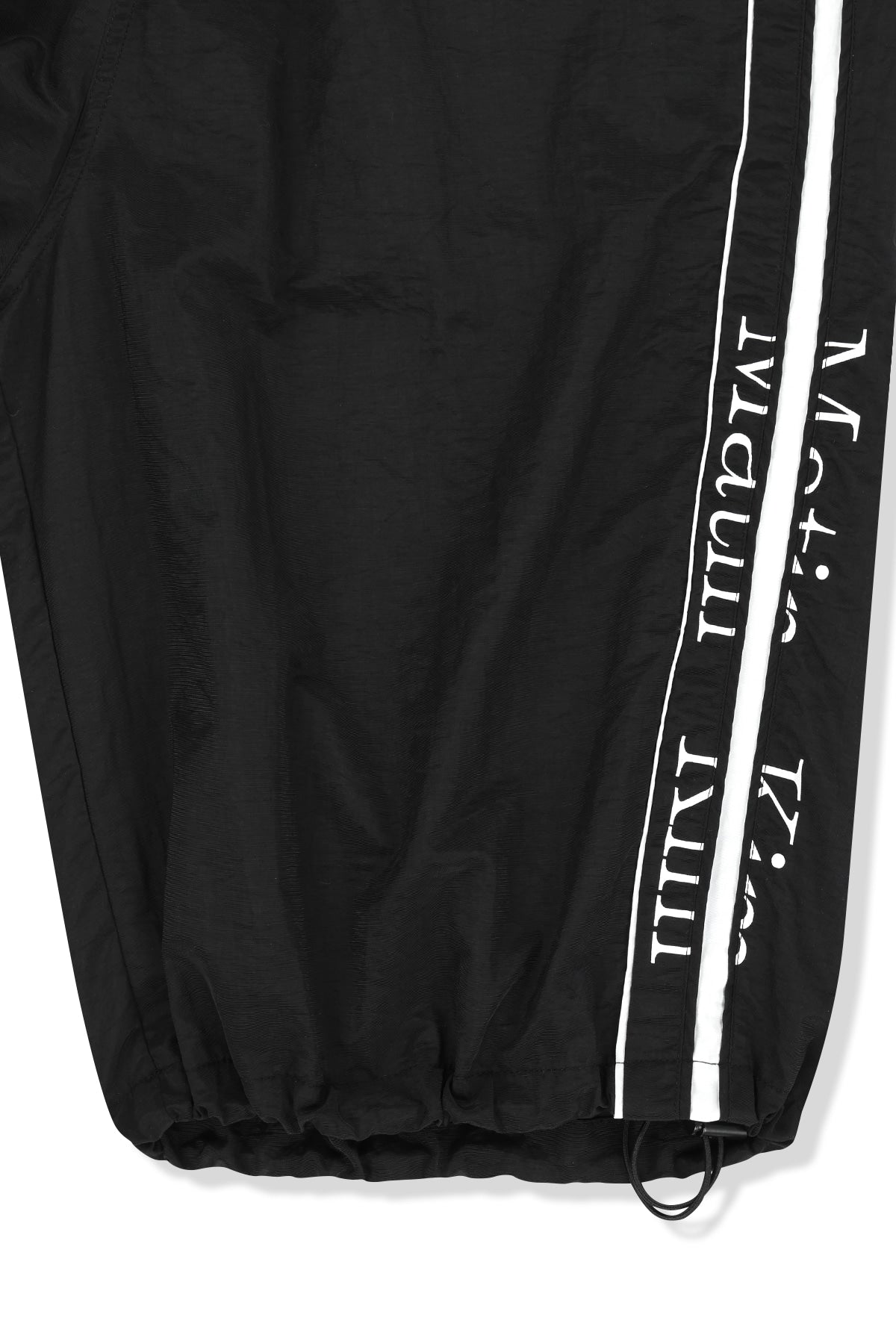 Matin Kim - Side Logo Bermuda Track Pants (Black) product image 4 | TRAB K-Fashion Australia