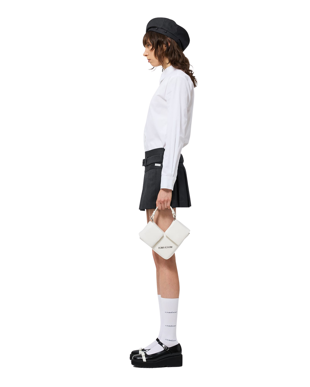 Kimhe Kim - Stripped Beret (Grey) product image 17 | TRAB K-Fashion Australia