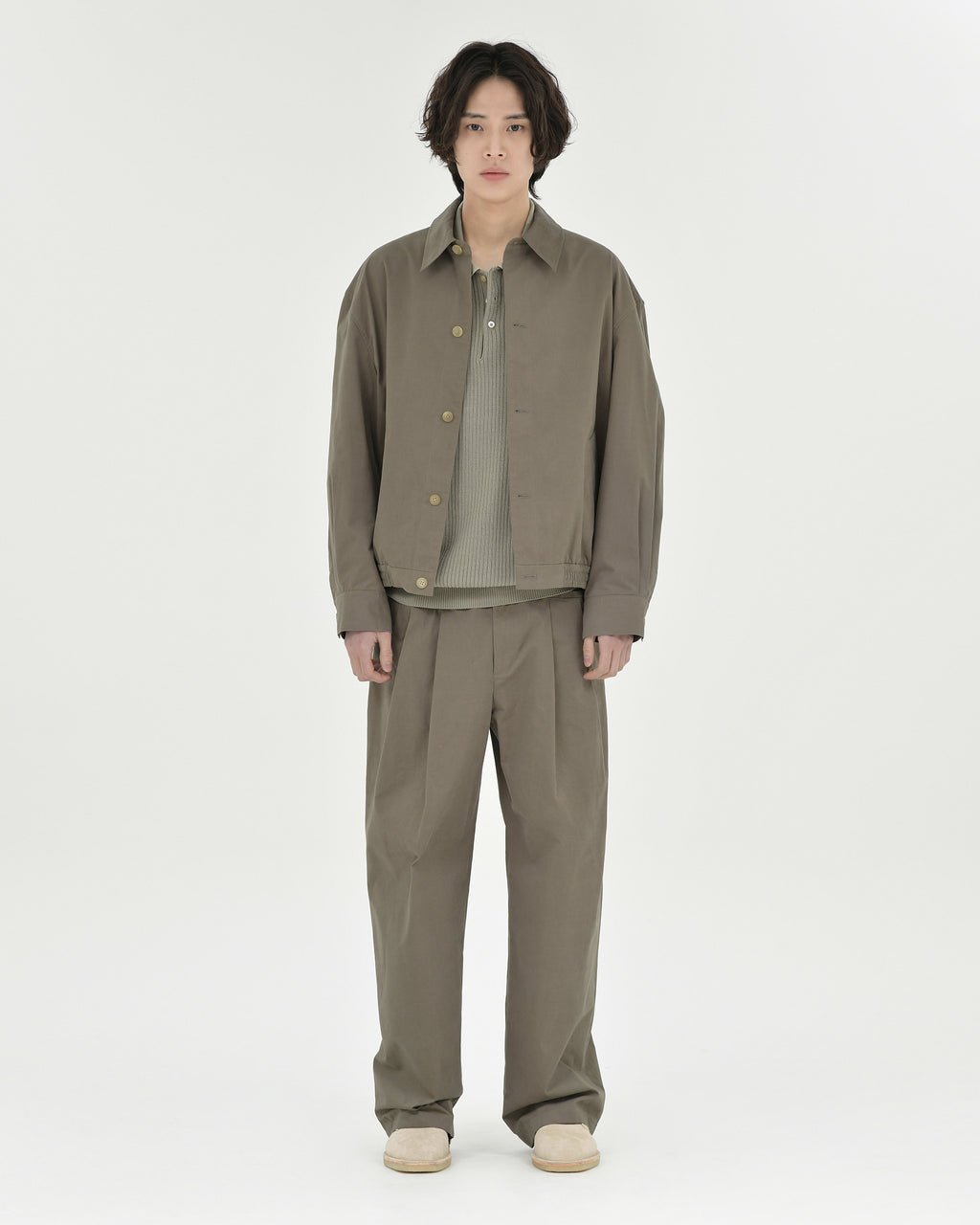 Brownyard - Shirt Blouson (Brown) product image 1 | TRAB K-Fashion Australia