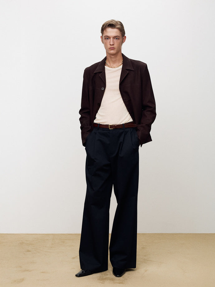 Tonywack - Nubuck Lamb Leather Jacket (Burgundy) product image 4 | TRAB K-Fashion Australia