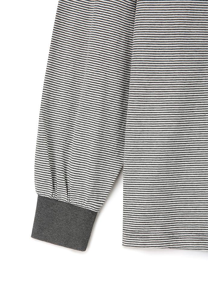 Art if acts - Washed Stripe Long Sleeve (Faded Charcoal) product image 11 | TRAB K-Fashion Australia
